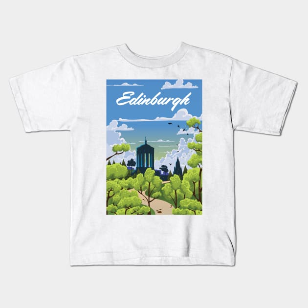 Edinburgh Kids T-Shirt by nickemporium1